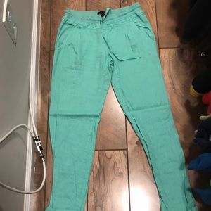 Mint linen pants worn once